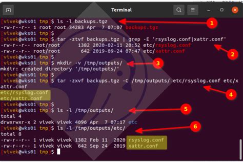 untar tgz file in linux.